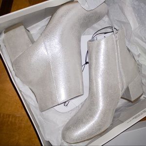 Silver booties